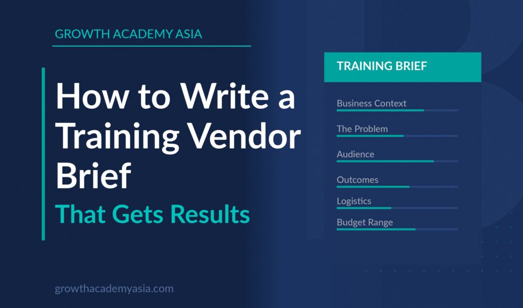 How to Write a Training Vendor Brief That Gets Results