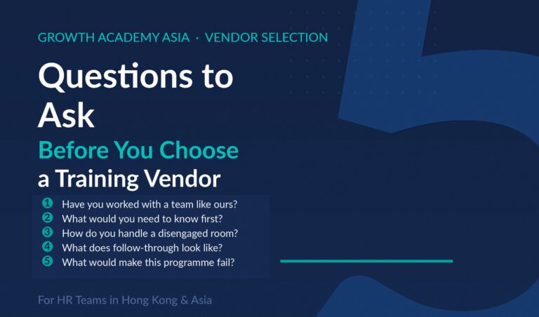 5 Questions to Ask Before Choosing a Corporate Training Provider in Asia