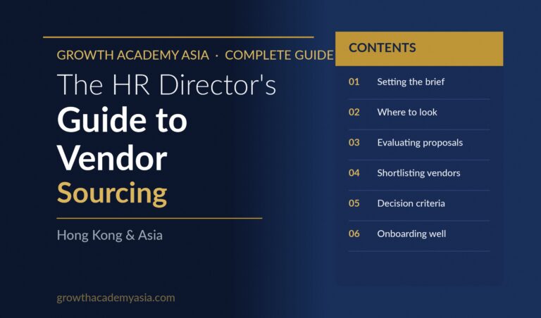 The HR Director’s Guide to L&D Vendor Sourcing in Hong Kong