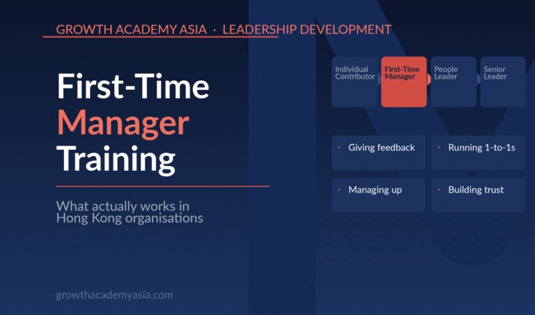 Leadership Training for First-Time Managers in Hong Kong